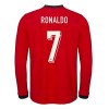 Camiseta de fútbol Portugal Ronaldo 7 1ª equipación 2025 Manga Larga